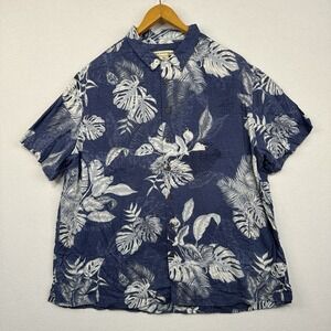 Island‎ Passport Men's 1XL Hawaiian Shirt Sleeve Shirt Beachy Vibe